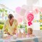100 Pieces Eucalyptus Party Cellophane Treat Bag Floral Candy Bags for Baby Shower Wedding Bridal Shower Supplies Favors Decorations Birthday Theme Greenery Floral Graduation Decor (Flowers)